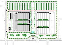 Infineon Semi-Conductors_Komplexe Fertigung Halbleiter Porto/Portugal_Lageplan Tröger Architekten München 2/6